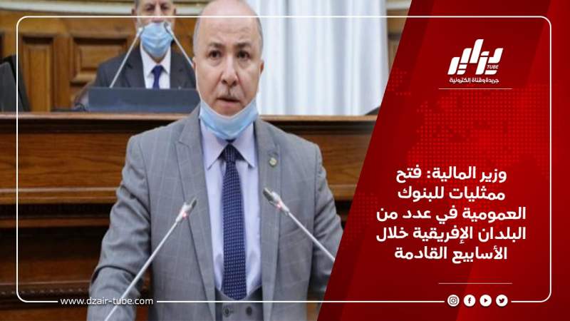 وزير المالية: فتح ممثليات للبنوك العمومية في عدد من البلدان الإفريقية خلال الأسابيع القادمة