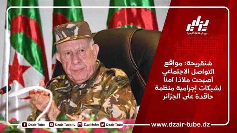 شنقريحة: مواقع التواصل الاجتماعي أصبحت ملاذا آمنا لشبكات إجرامية منظمة حاقدة على الجزائر