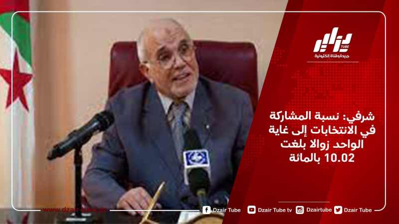 شرفي: نسبة المشاركة في الانتخابات إلى غاية الواحد زوالا بلغت 10.02 بالمائة