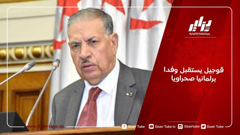 قوجيل يستقبل وفدا برلمانيا صحراويا