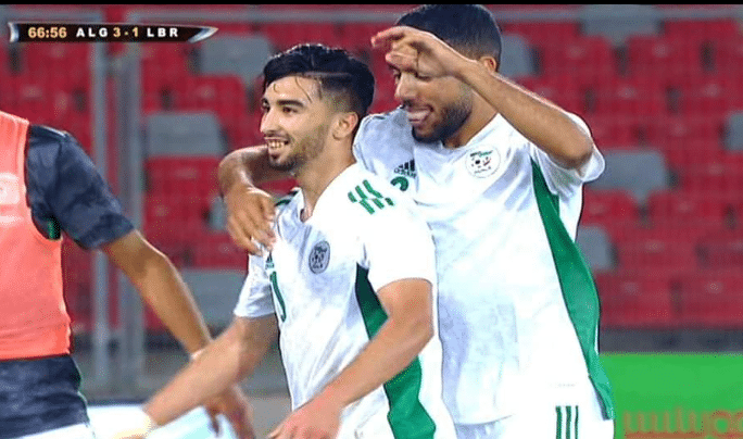 بالفيديو هدف عمورة الرابع في شباك منتخب ليبيريا
