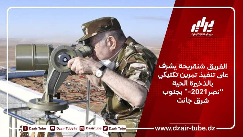 الفريق شنقريحة يشرف على تنفيذ تمرين تكتيكي بالذخيرة الحية “نصر-2021” بجنوب شرق جانت