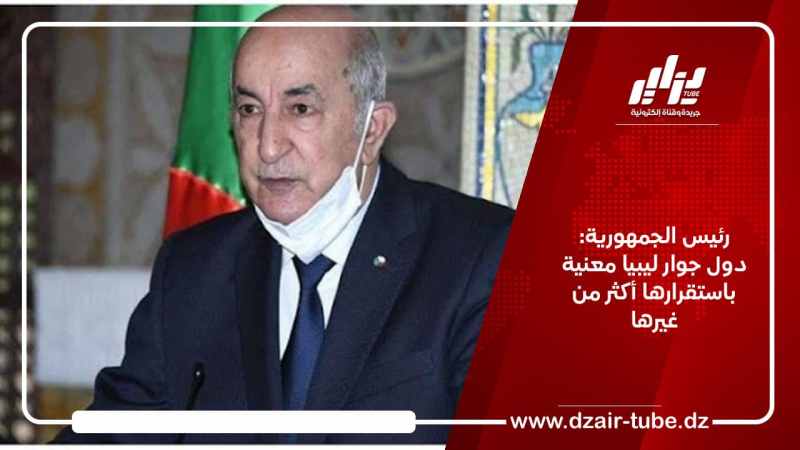 رئيس الجمهورية: دول جوار ليبيا معنية باستقرارها أكثر من غيرها