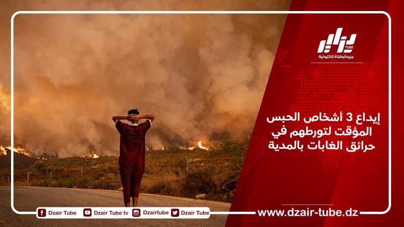 إيداع 3 أشخاص الحبس المؤقت لتورطهم في حرائق الغابات بالمدية