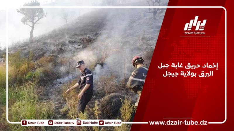 إخماد حريق غابة جبل البرق بولاية جيجل