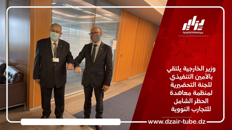وزير الخارجية يلتقي بالأمين التنفيذي للجنة التحضيرية لمنظمة معاهدة الحظر الشامل للتجارب النووية
