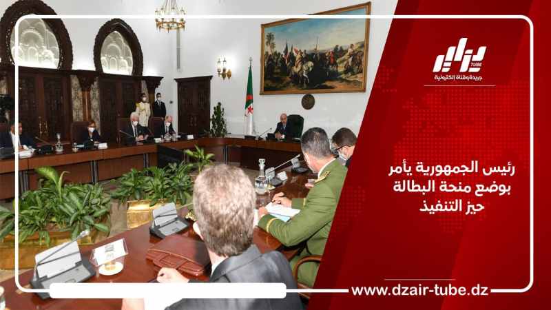 رئيس الجمهورية يأمر بوضع منحة البطالة حيز التنفيذ