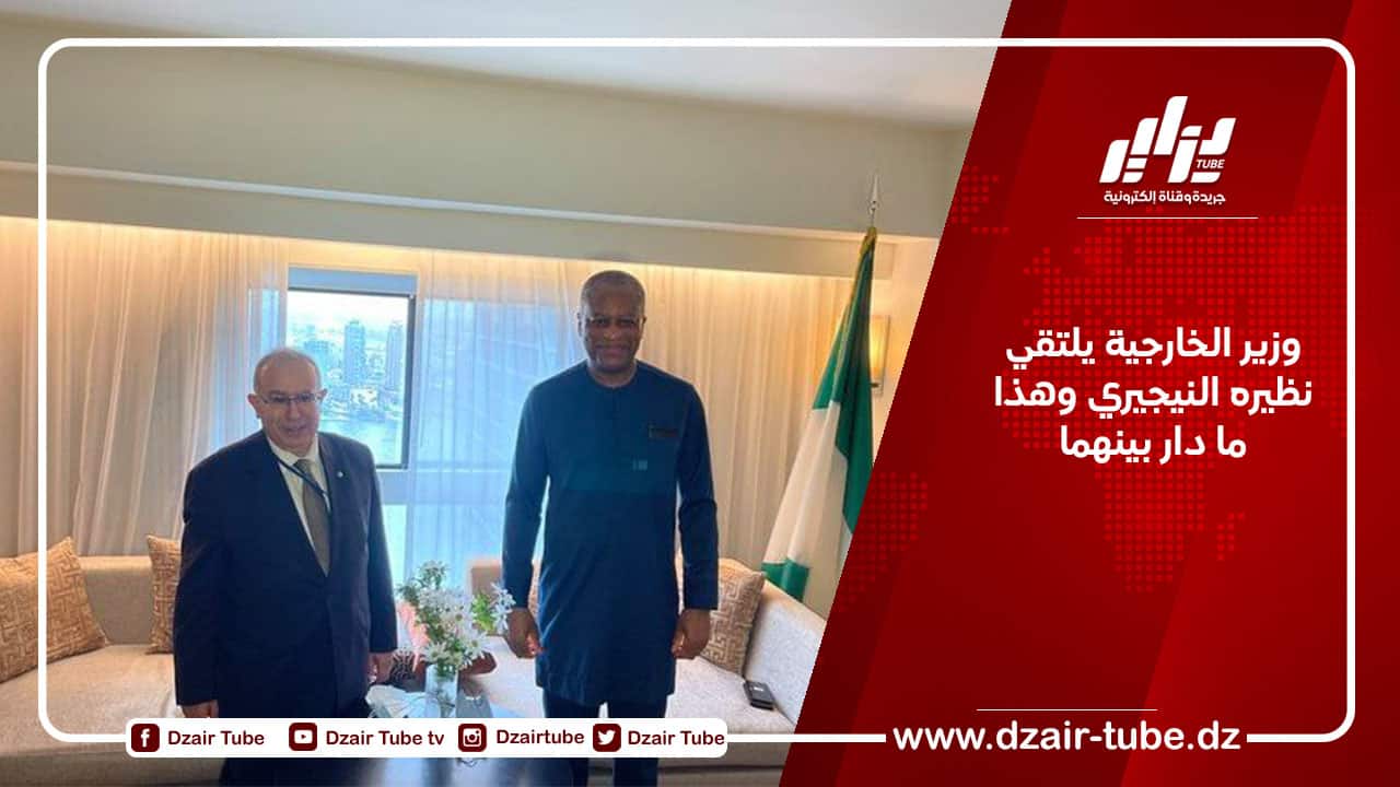 وزير الخارجية يلتقي نظيره النيجيري وهذا ما دار بينهما