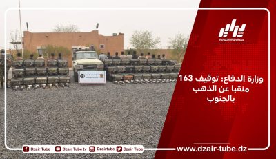 وزارة الدفاع: توقيف 163 منقبا عن الذهب بالجنوب