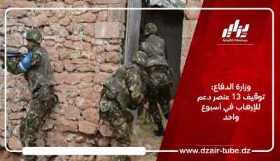 وزارة الدفاع: توقيف 13 عنصر دعم للإرهاب في أسبوع واحد