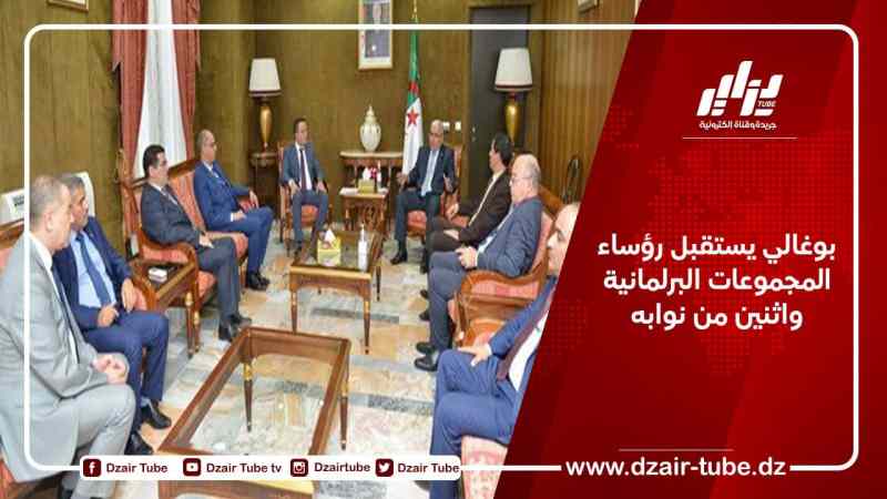 بوغالي يستقبل رؤساء المجموعات البرلمانية واثنين من نوابه