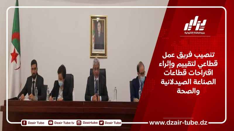 تنصيب فريق عمل قطاعي لتقييم وإثراء اقتراحات قطاعات الصناعة الصيدلانية والصحة