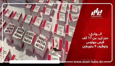 الوادي: حجز أزيد من 17 ألف قرص مهلوس وتوقيف 9 متورطين