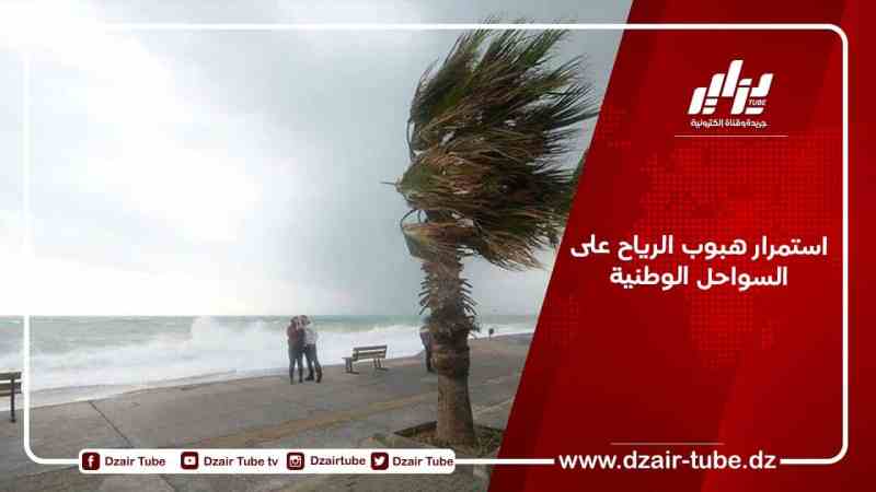 استمرار هبوب الرياح على السواحل الوطنية