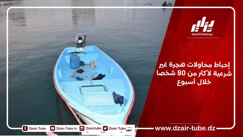 إحباط محاولات هجرة غير شرعية لأكثر من 80 شخصا خلال أسبوع
