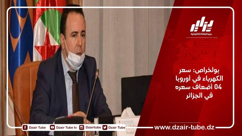 بولخراص: سعر الكهرباء في أوروبا 04 أضعاف سعره في الجزائر