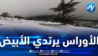التساقطات الأولى للثلوج تتسبب في عرقلة حركة المرور في بعض المرتفعات الجبلية بولاية باتنة