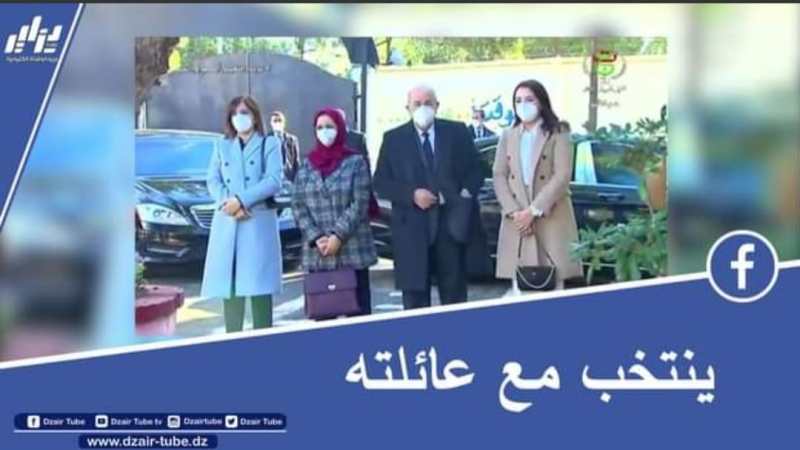 بالفيديو…شاهد رئيس الجمهورية عبد المجيد تبون يدلي بصوته بمدرسة أحمد عروة ببوشاوي