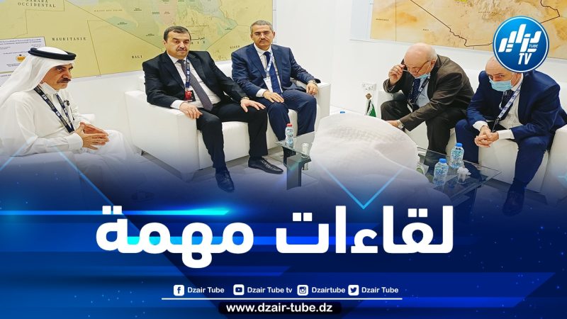 وزير الطاقة والمناجم يجري لقاءات مع نظرائه من عدة دول بالإمارات