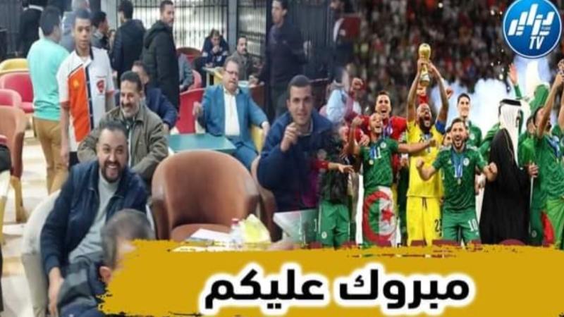 بالفيديو…شاهد الجماهير المصرية تبارك التتويج للشعب الجزائري