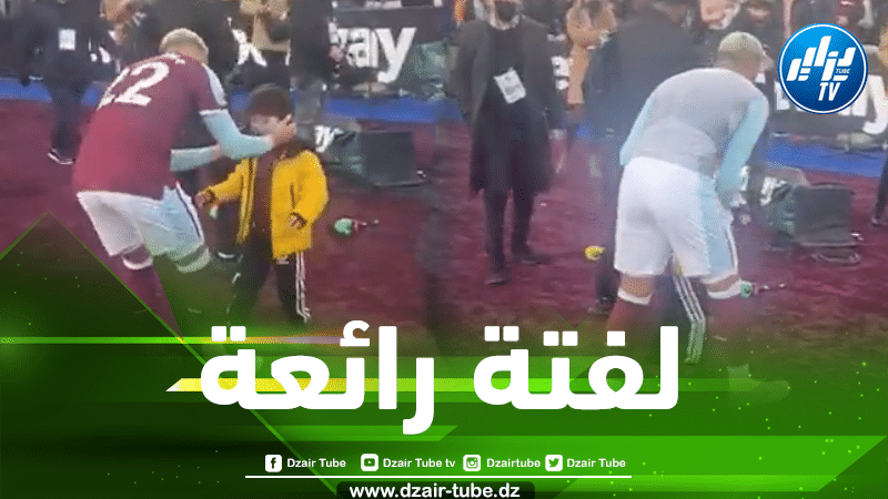 بالفيديو…بن رحمة يصنع الحدث في إنجلترا بعد منحه قميصه لمشجع صغير لويست هام داخل الملعب