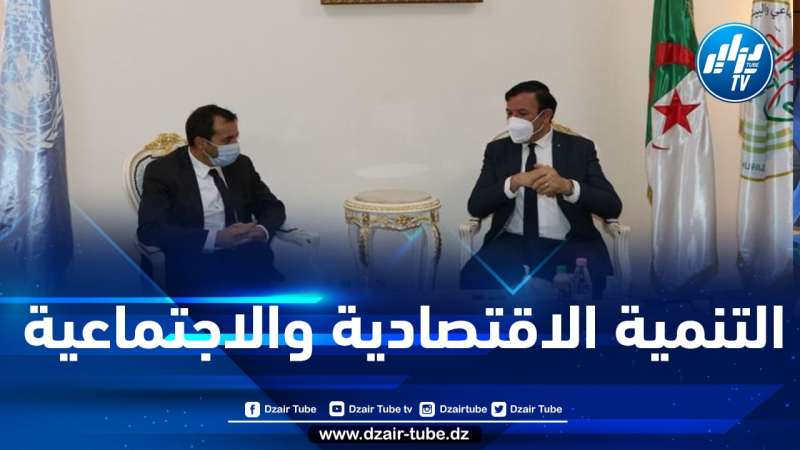 رضا تير يستقبل السفير المنسق المقيم لبرنامج الأمم المتحدة بالجزائر