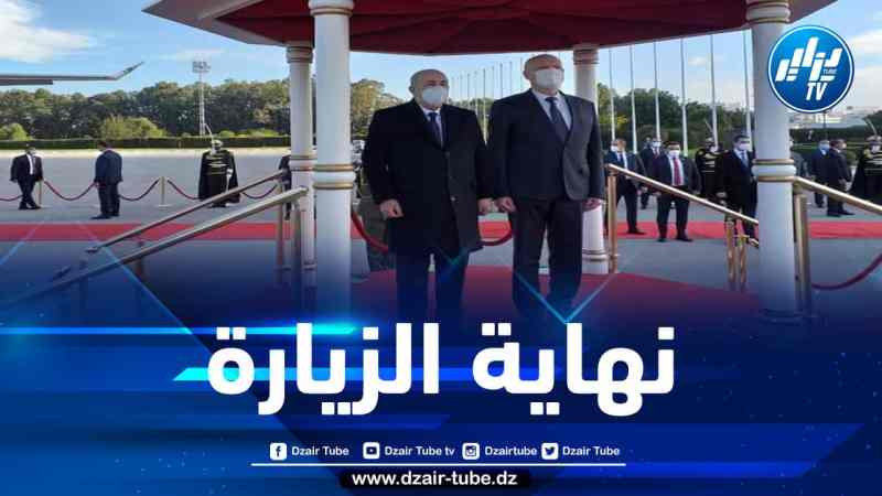 الرئيس تبون ينهي زيارته إلى تونس