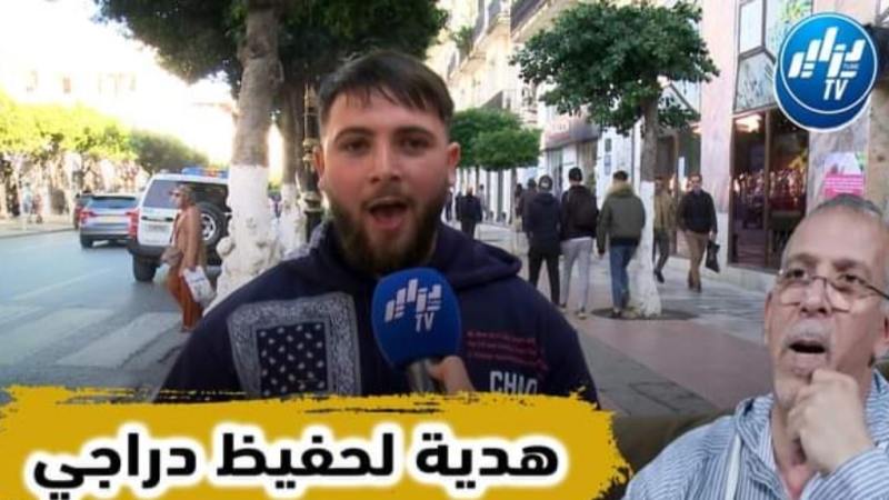 يقتل بالضحك…بالفيديو…شاهد مشروع معلق جزائري يهدي تعليقه لحفيظ دراجي