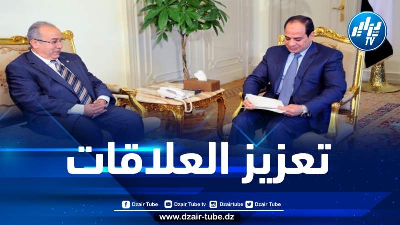 في لقاء جمعهما بالقاهرة…لعمامره يسلم رسالة من رئيس الجمهورية إلى الرئيس المصري