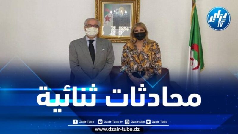 سعيدة نغزة تستقبل سفير البرتغال لدى الجزائر
