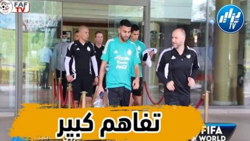بالفيديو: شاهد كيف يتواصل بلماضي مع قائد الخضر في بداية التربص …