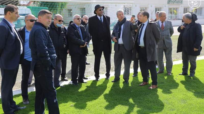 وفد الاتحاد الأفريقي يعاين المنشآت الخاصة بكأس أفريقيا للاعبين المحليين