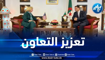وزير السياحة يدرس سبل التعاون مع السفيرة الأمريكية بالجزائر