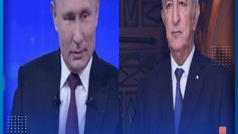 الرئيس تبون يتلقى اتصالا هاتفيا من نظيره الروسي بوتين