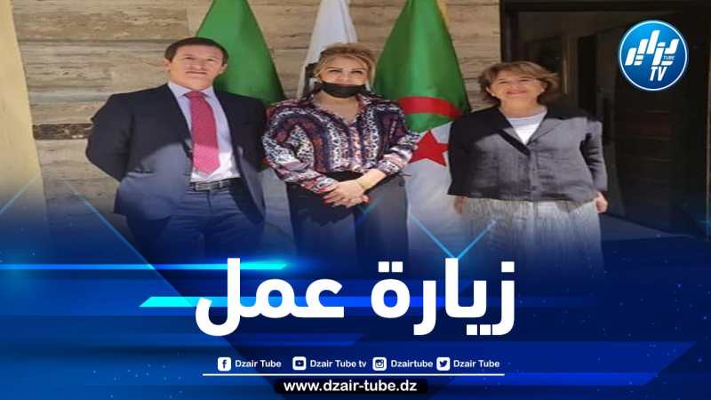 سعيدة نغزة تستقبل المستشار الاقتصادي التجاري لسفارة مملكة إسبانيا بالجزائر