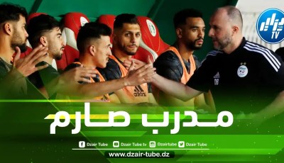 المدرب لم يكن راضيا أبدا….بلماضي يطالب مدافع الخضر بإنقاص 5 كغ من وزنه !!