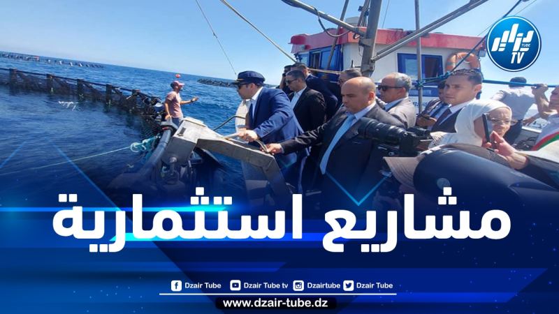 الوزير صلواتشي يدشن مشروعين لتربية الأسماك في الأقفاص العائمة ببومرداس