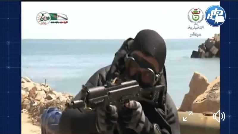 بالفيديو: شاهد كيف تفاعل رئيس الجمهورية مع المناورات العسكرية بأكاديمية شرشال