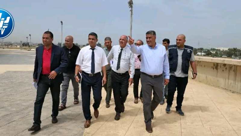 وزير السكن و العمران محمد طارق بلعريبي يقف على آخر اللمسات بملعب براقي