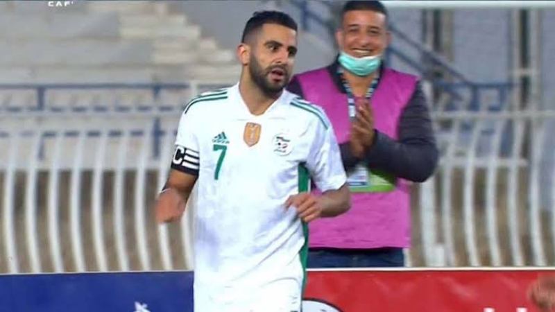 هدف رياض محرز في  شباك  منتخب  نيجيريا