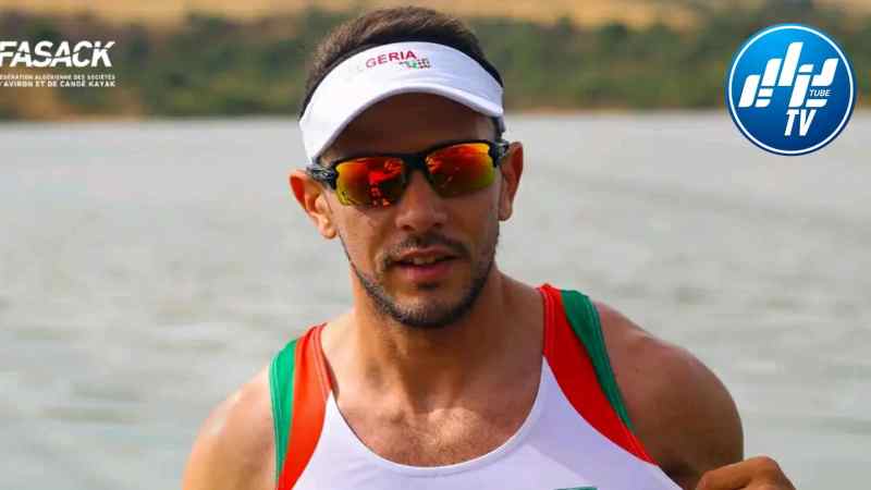 البطل الجزائري سيد علي بودينة يتأهل لنصف نهائي بطولة العالم للتجديف