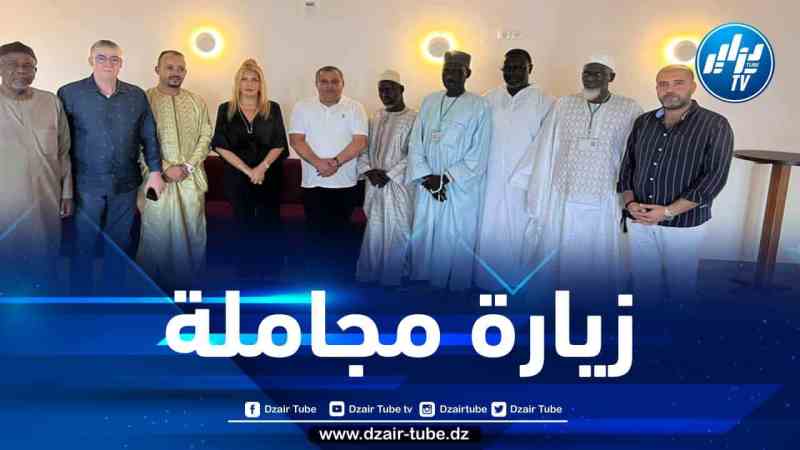 سعيدة نغزة تقوم بزيارة مجاملة للوفد السنغالي التجاني بالعاصمة