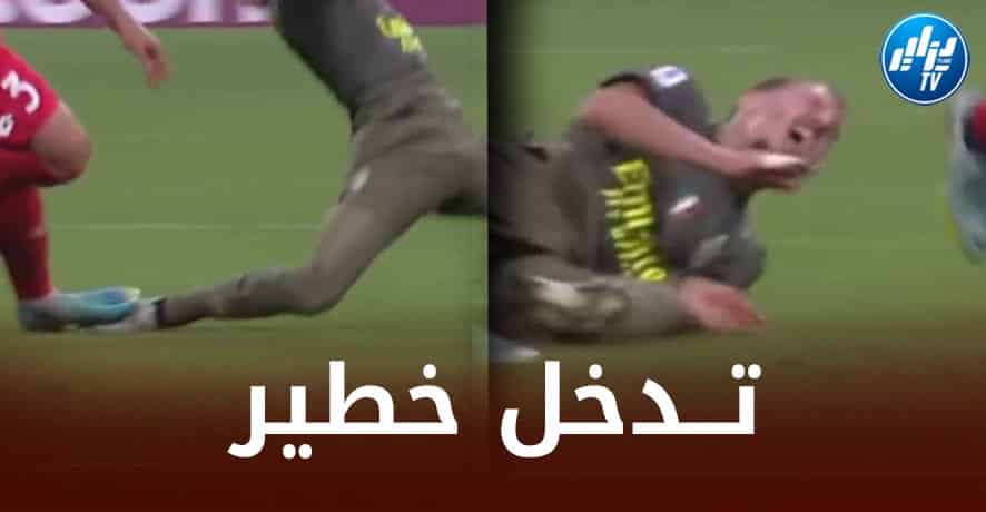 بالــفيديو..بن ناصر يتعرض لــتدخل خطير خلال مباراة فريقه الميلان أمام مونزا