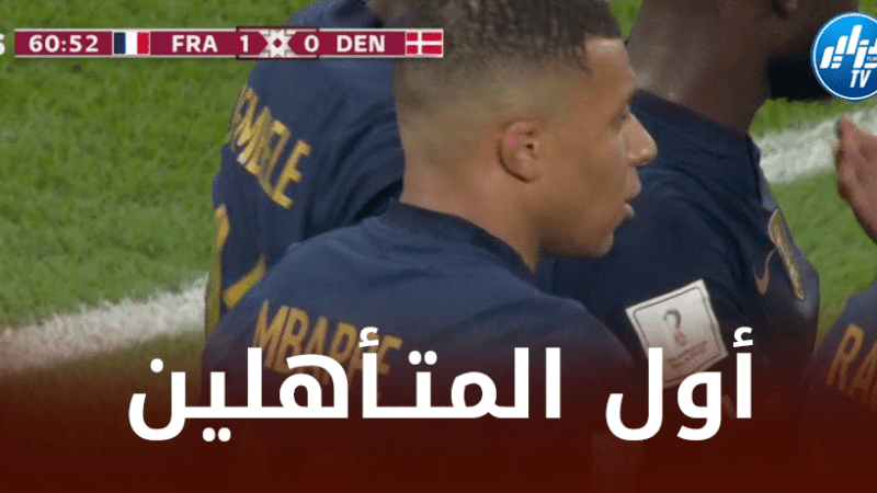 الــمنتخب الفرنسي يفوز على الدنمارك بثنائية و يتأهل الى الدور الثاني من الـمونديال