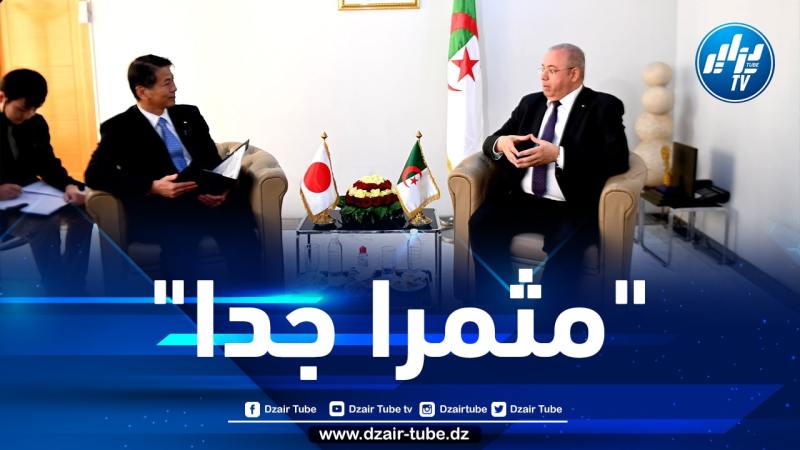 زغدار يتحادث مع الوزير الياباني المنتدب للعلاقات الخارجية حول الاستثمار في المجال الصناعي