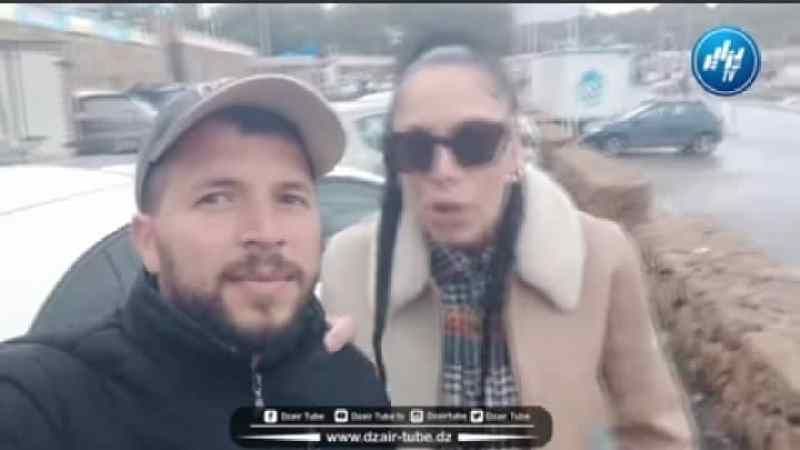 شاااهد..الفنانة المغتربة زاهو التي ستنشط حفل إختتام الشان في جولة بتيبازة و تتمنى فوز المنتخب في لقائها مع أحد شباب الولاية