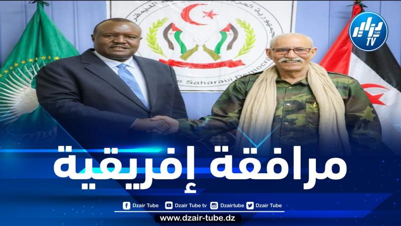 الرئيس الصحراوي يستقبل رئيس البرلماني الإفريقي
