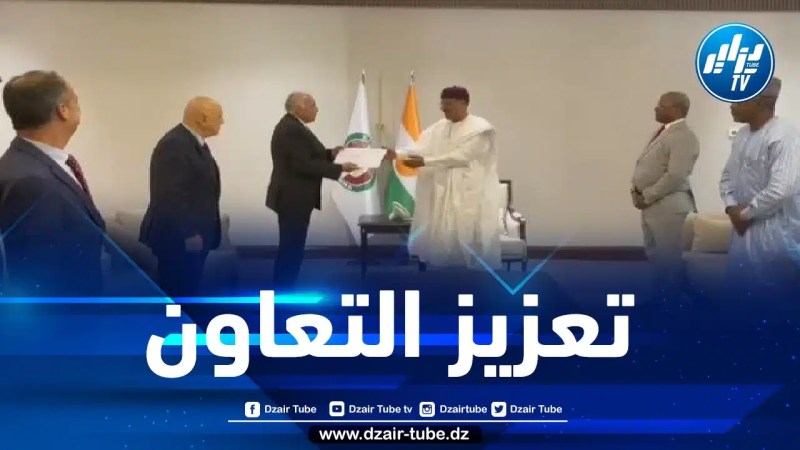عطّاف يسلم رسالة خطية من الرئيس تبون إلى نظيره النيجري