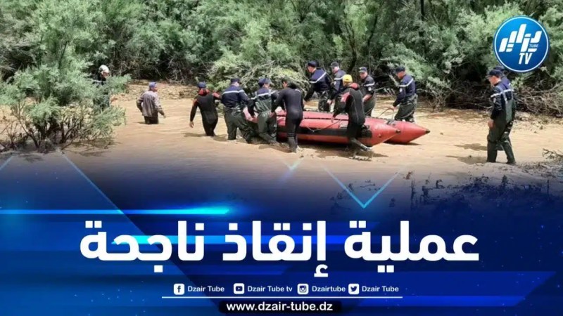 قالمة: إنقاذ 27 رعية إفريقية كادت أن تجرفهم السيول بواد سيبوس