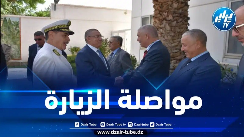 وزير الداخلية يعاين مشروع الطريق الإجتنابي بخنشلة